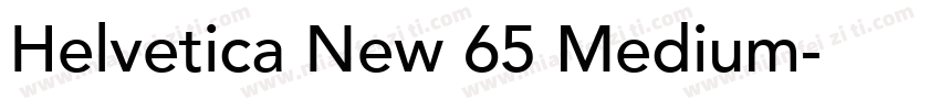 Helvetica New 65 Medium字体转换